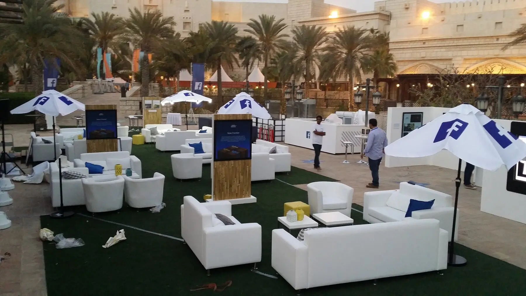 Outdoor branded event environment