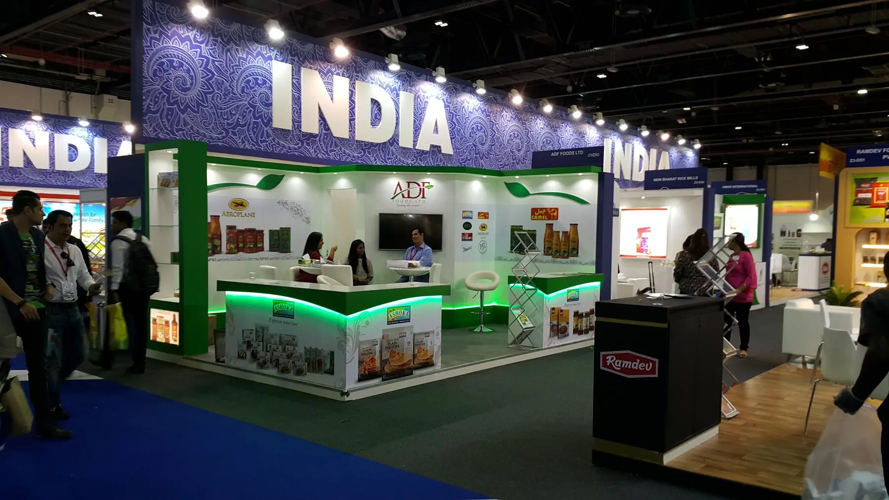 India pavilion exhibition environment