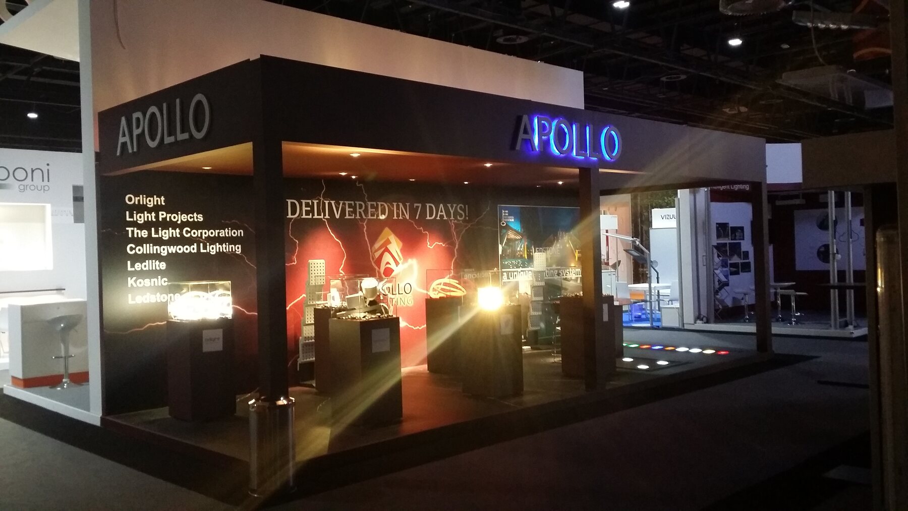 Apollo exhibition stand