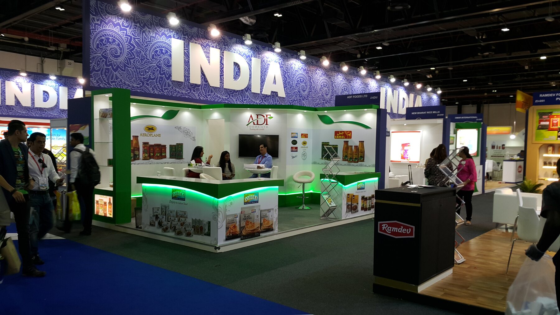 India pavilion exhibition environment